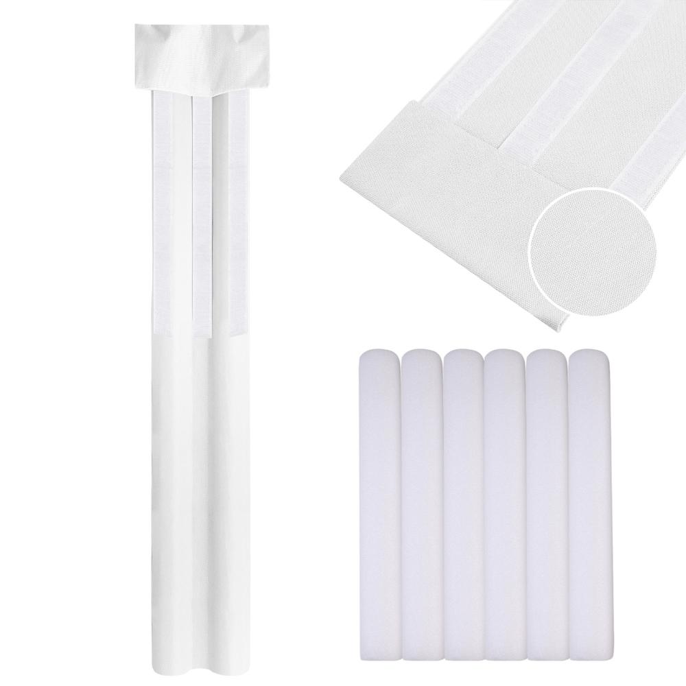 

Under Door Draft Stopper Bottom Door Gap Filler & Seal Block Cold Air Noise Sound Wind, Bugs Easy to Install Double Side Block 30inch(76CM) белый