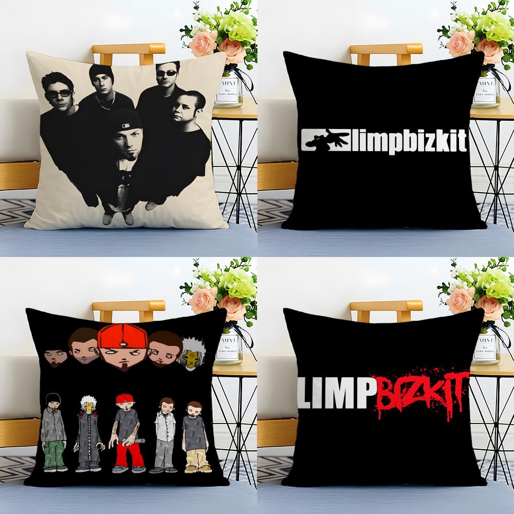 Fashion Band Casual L-Limp Bizkit Cushion Cover Linen Pillowcase Soft For Sofa Bed Home Room Decor