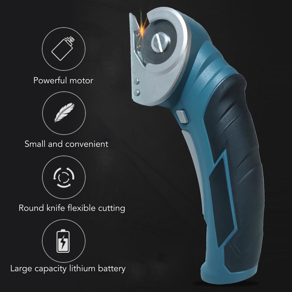 Elektrische Schere Wiederaufladbar Kabellos Elektrischer Schneider Schere Für Pappe Leder Stoff Teppich Elektrisches Rotationsschneiden