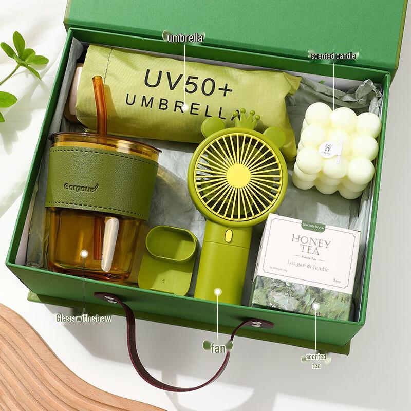 WJ Business Glass Straw Cup Gift Set