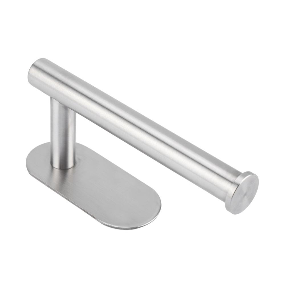 Wall Mount Tissue Roll Rack Silver Paper Roll Holder Durable Paper Roll Rack  Space Saving