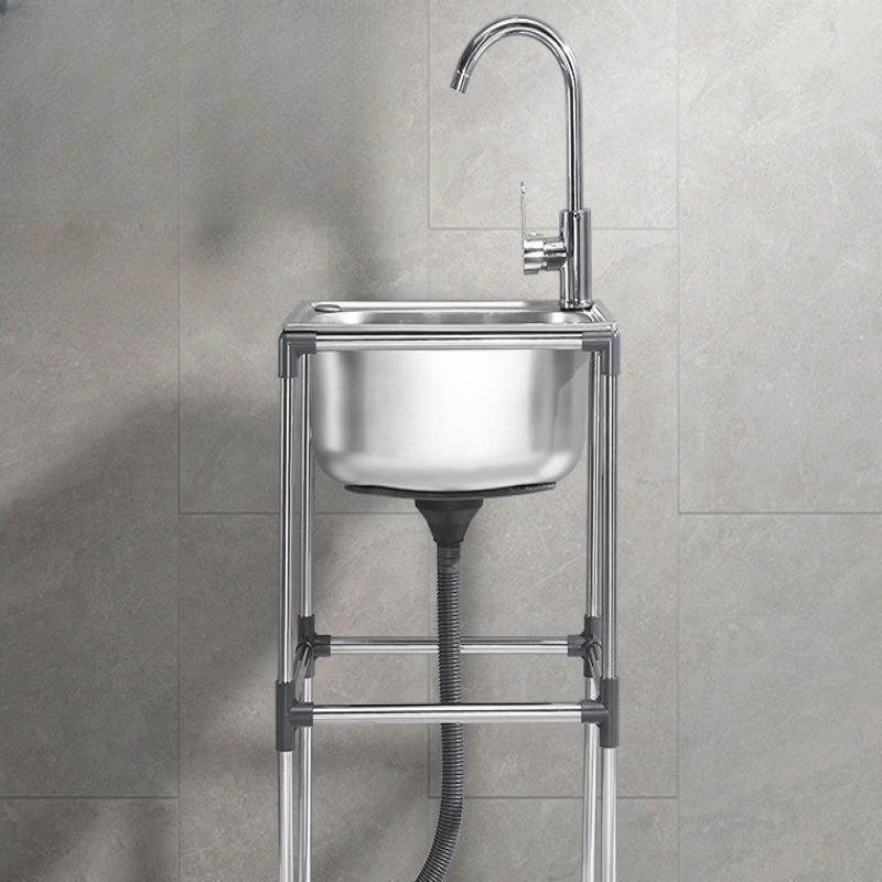 TLXT Stainless Steel Single Sink with Stand