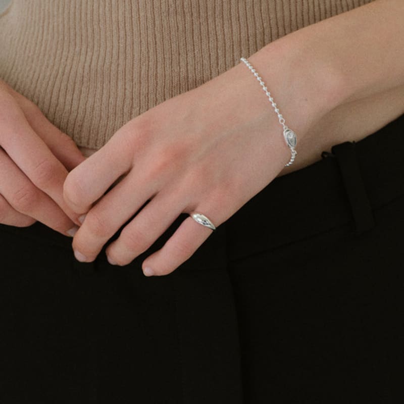 NORMALLEE [Silver925] Volume Baby Ring