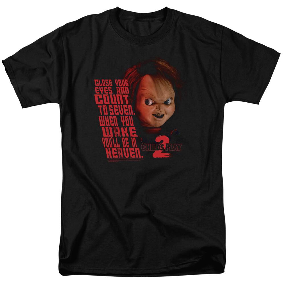 

26 Child s Play 2 In Heaven T Shirt Licensed Horror Movie Retro Classic Tee Black Unisex T-Shirt XXXXL