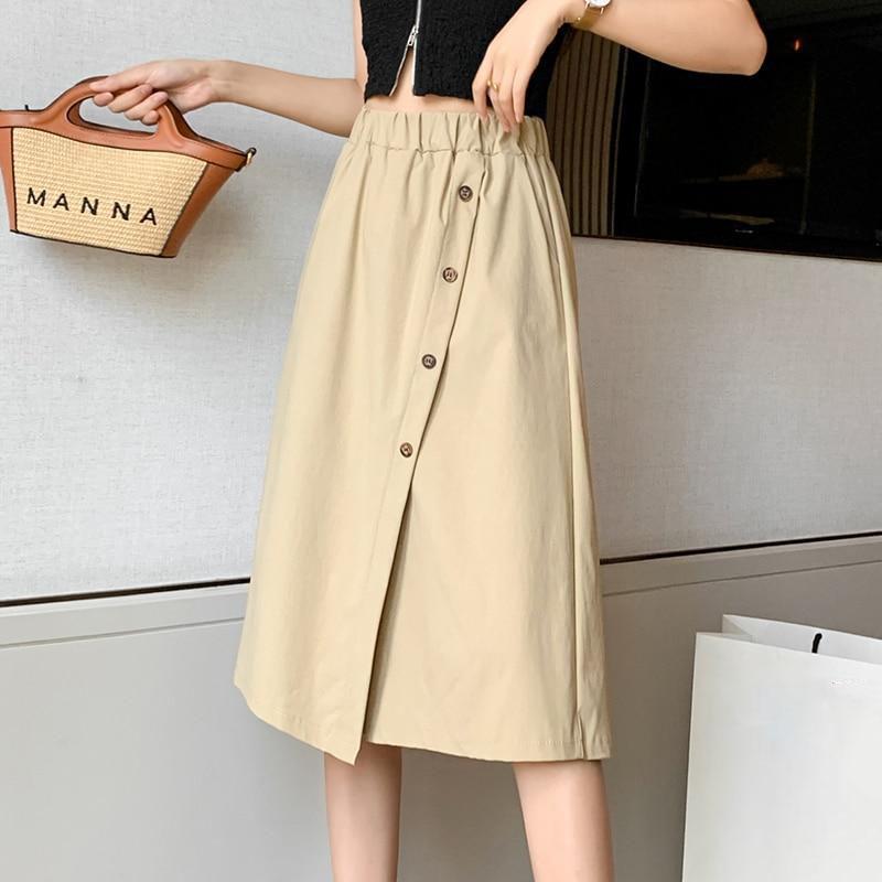 

Fashion Summer Korean Style Cotton Wide Leg Capris Women Short Pants High Elastic Bud Waist Shorts Skirts Plus Size XXXXL абрикосовий