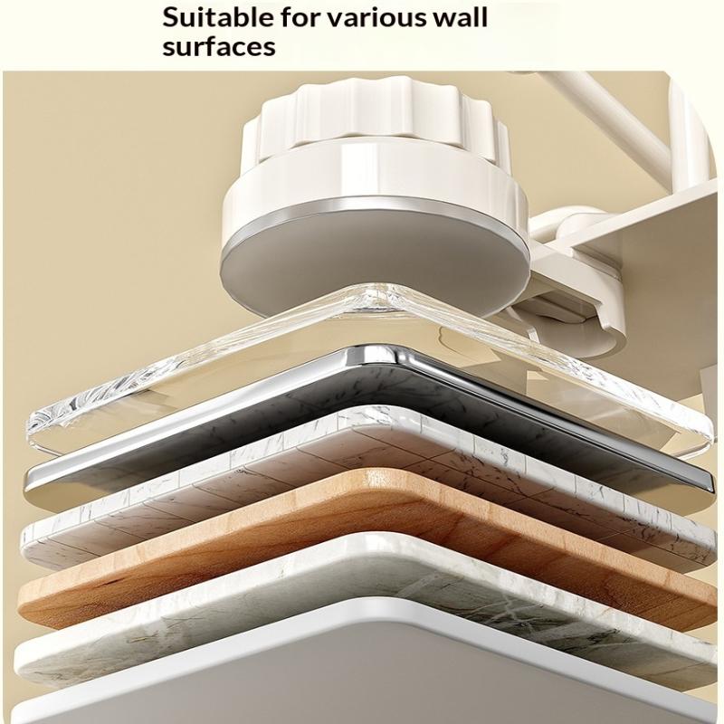 Wall-Mounted Comb Storage Rack Suction Cup Bathroom Hair Tie Holder No-Drilling Needed Hairband Holder Plastic Organizer