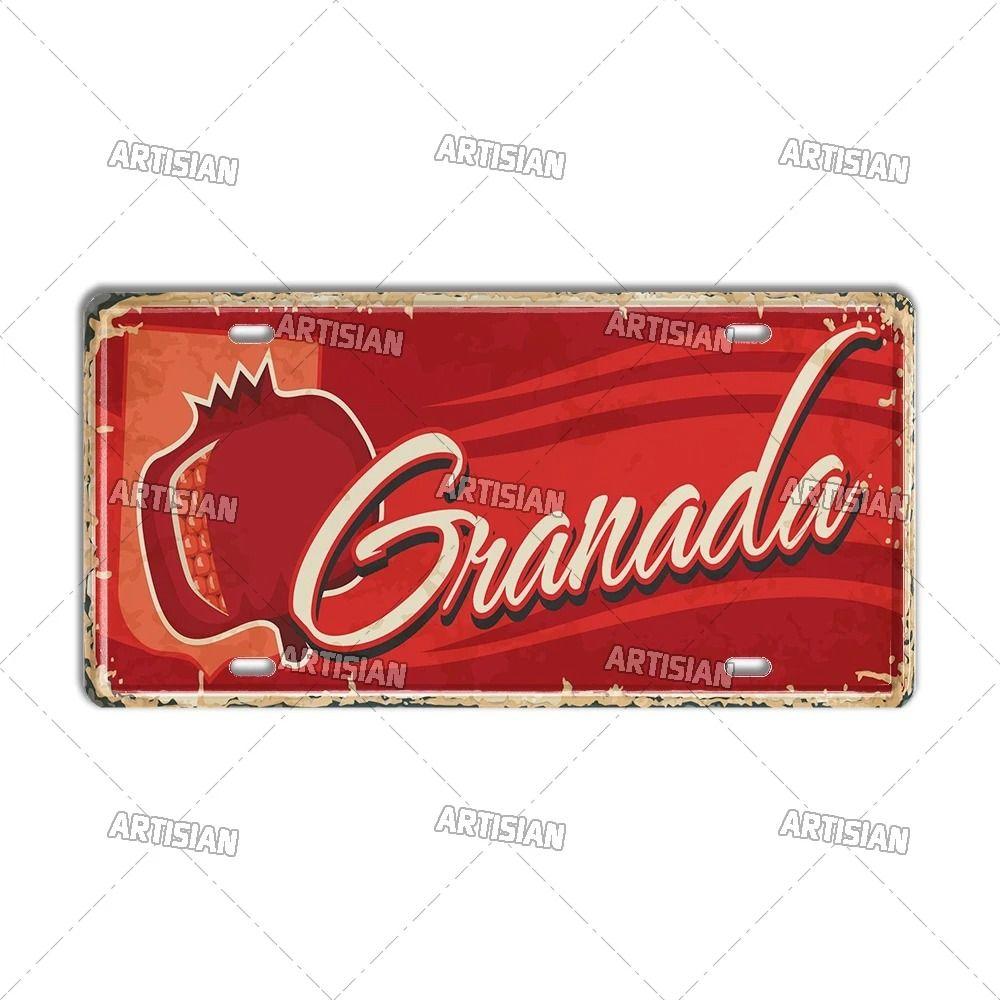 Garage Bar Metal Wall Sign, Auto Interior Decor Plaque 20x30cm