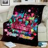 1PC Custom Name Crown Stars Graffiti Art blanket versatile,all-season throw suitable for the living room,bedroom,camping,travel,and gift