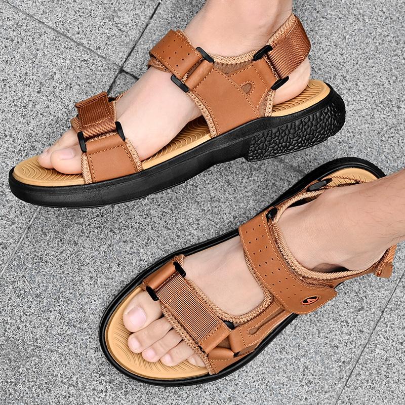 Повседневные Универсальные Стильные Крутые Сандалии Пляжные Нескользящие Полушлепки — фото 4