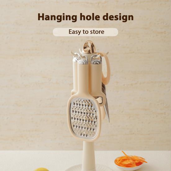 Răzătoare de Cartofi din Oțel Inoxidabil cu Mâner Lung, Portabilă, pentru Unt, Brânză, Castravete, Morcov, Legume, Unelte de Răzuire Grosieră, Gadgeturi de Bucătărie