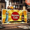 Impresión de Aluminio HD Ron Vintage Havana Club Estilo Matrícula de Licor Retro Arte de Pared Señal Metálica Resistente a la Curvatura de Alta Definición