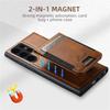 EUCAGR Luxury Magsafe Magnetic Wallet Leather Phone Case For Samsung S24 S23 S22 Plus Ultra Note 20 Ultra Card Holder Cover