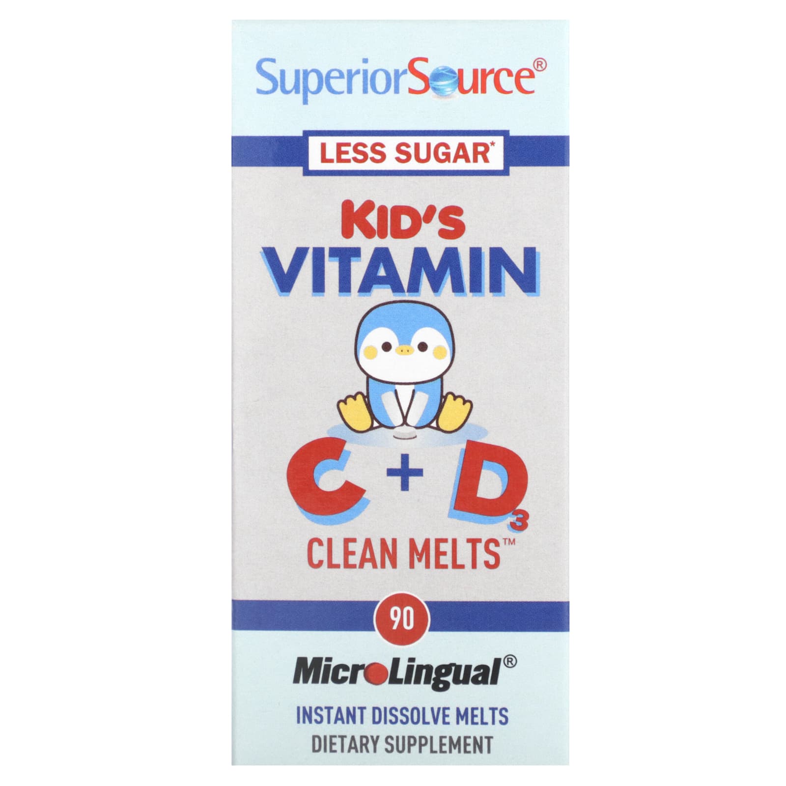

Children s Vitamin C + D Clean Melts, 90 degrees instant melt