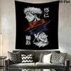 Jujutsu Kaisen Wall Tapestry Aesthetic Wall Hanging Printed Fabric Blanket Decorative Tapestries for Bedroom Living Room Home Decor