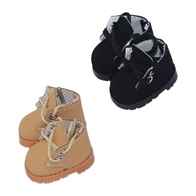 Niannyyhouse 10cm Plush Leather Shoes, Cotton Doll Shoes, Shoe Length: Approx. 3.8cm, Dress-Up, Doll Accessories (a-1)
