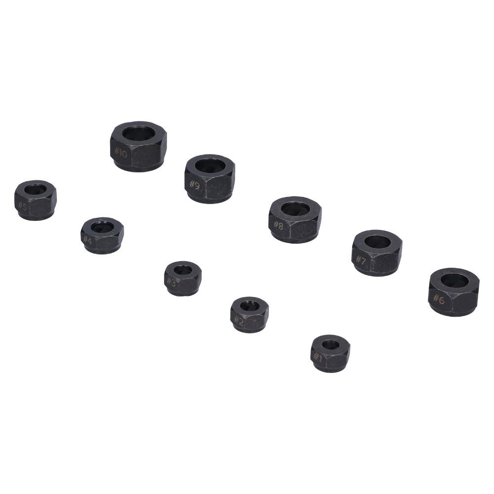 10 PCS 9-19mm Nut Remover Set Impact Socket Wrenches Tool  Industrial Disassembling