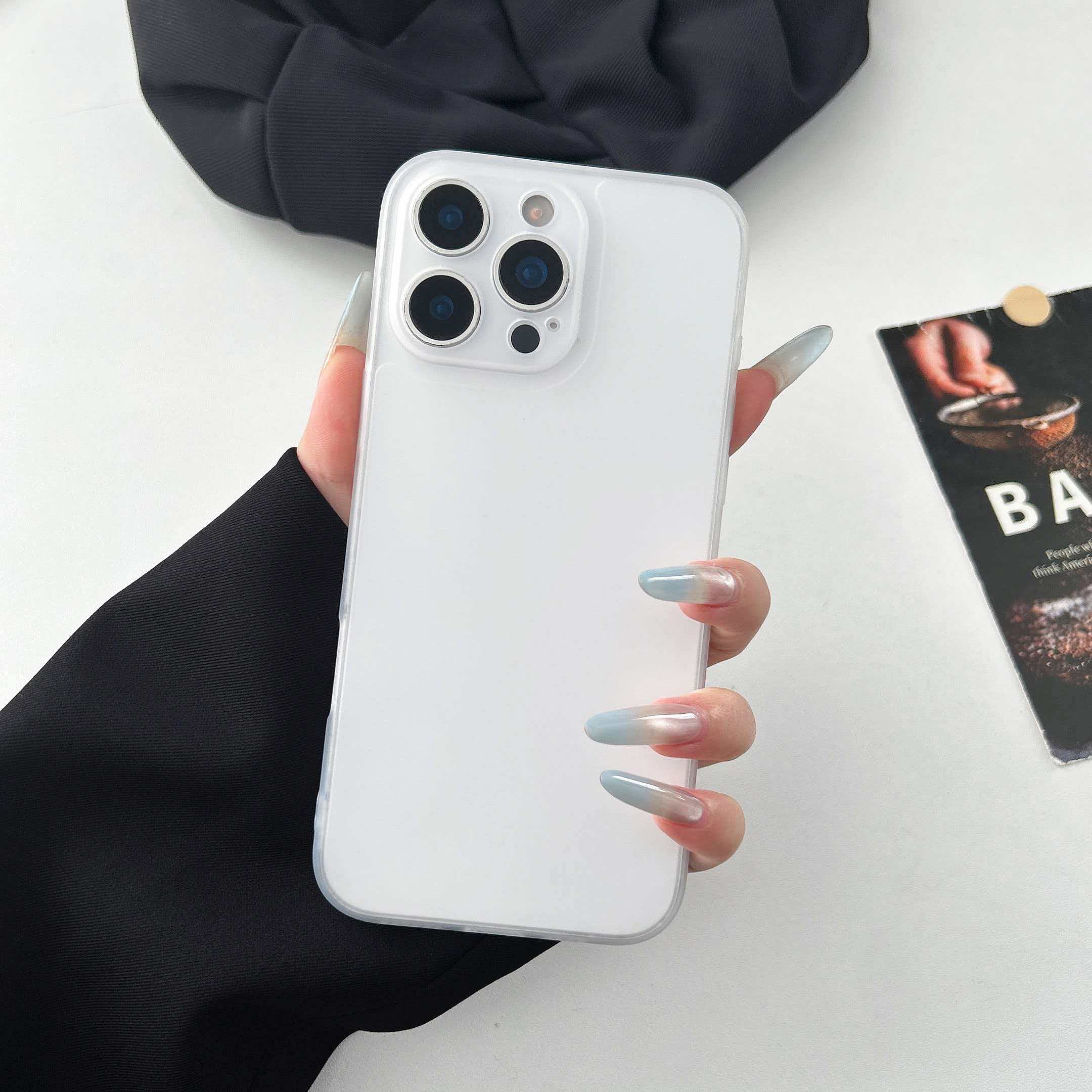 

Матовый полупрозрачный чехол-макарон для Nothing Phone 2a Тонкий противоударный чехол Nothing Phone 2a белый