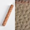 New DIY Ceramic Sculpture Pottery Wood Carving Fish Scale Maple Leaf Pattern Embossing Stick