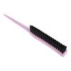 Teasing Hair Brush Hair Care Portable 3 Row Teasing Brush for Beard Salon Travel Home Light Purple