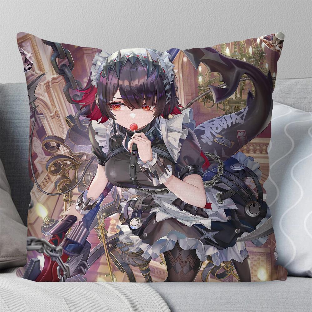 Game Zenless Zone Zero Ellen Joe Pillow Case Square Pillow Bedroom Sofa Leisure Comfort Cushionliving Room Home Decoration 40X40