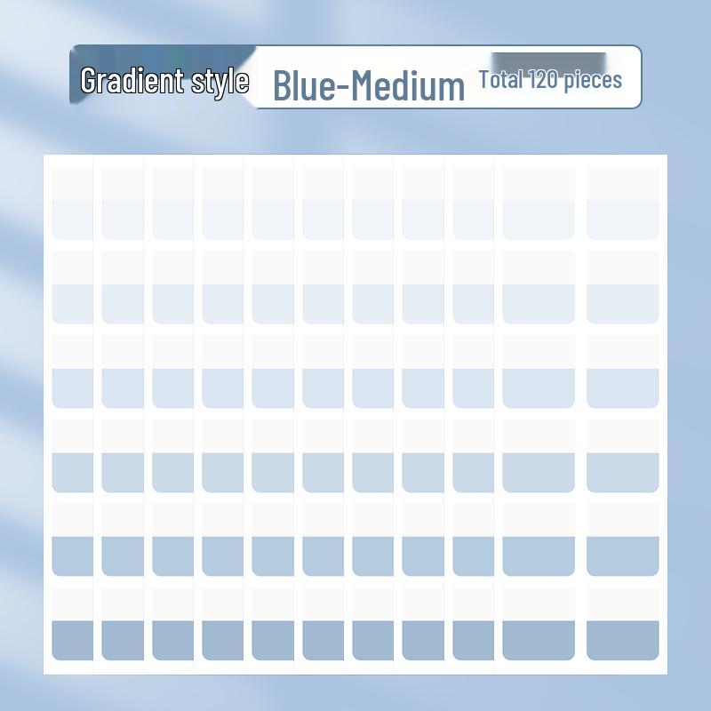 Gradient Writable Index Tabs: Quick-Drying Sticky Notes, Bookmarks, and Classification Labels for Students