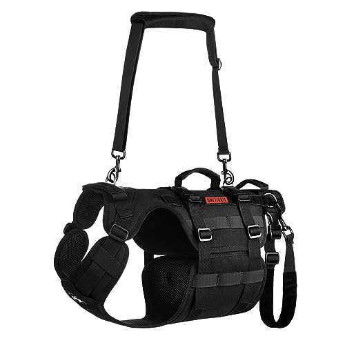 

OneTigris Dog Care Harness, Walking Aid, Care Harness for Dogs, Walking and Training, Adjustable Body Harness, 1000D Mesh Nylon, Highly Breathable, St