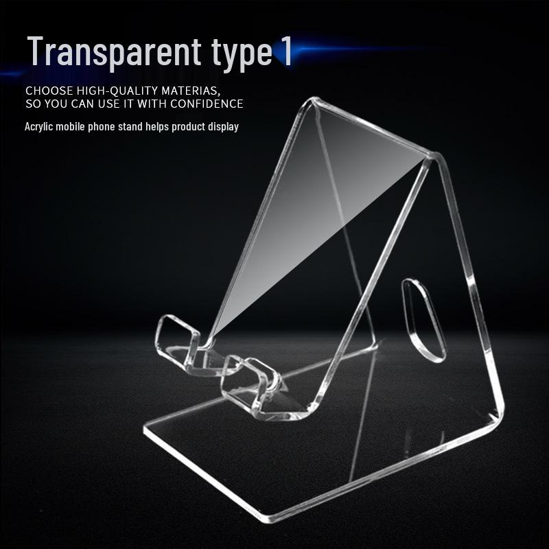 Akrylowy Stojak na Telefon - Kreatywny Wystrój Akademika Przezroczysty Wyświetlacz