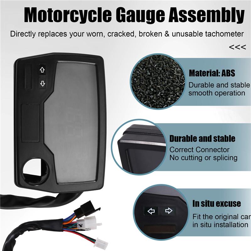 NEW-Digital Meter Assy Motorcycle Speedometer Odometer Rpm For Honda Win100 Cd70 CG110-CG110N 37200-398-971