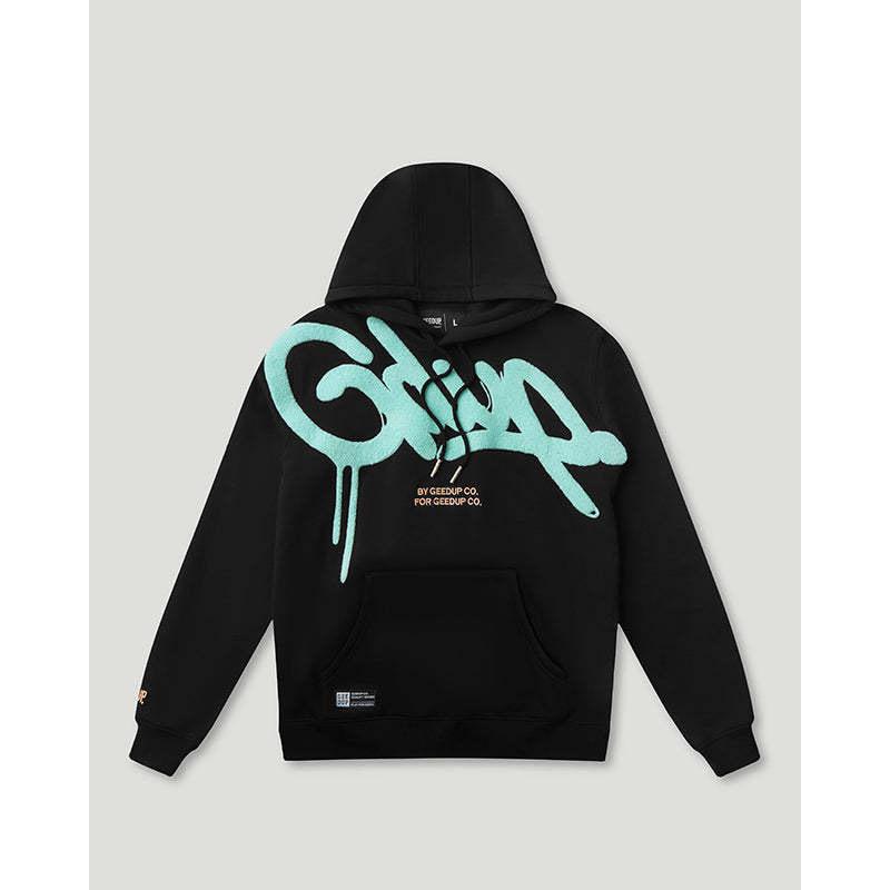 Europese en Amerikaanse trendy merkletter 3D-print straat hoodie heren en dames high street hiphop casual losse pullover trui