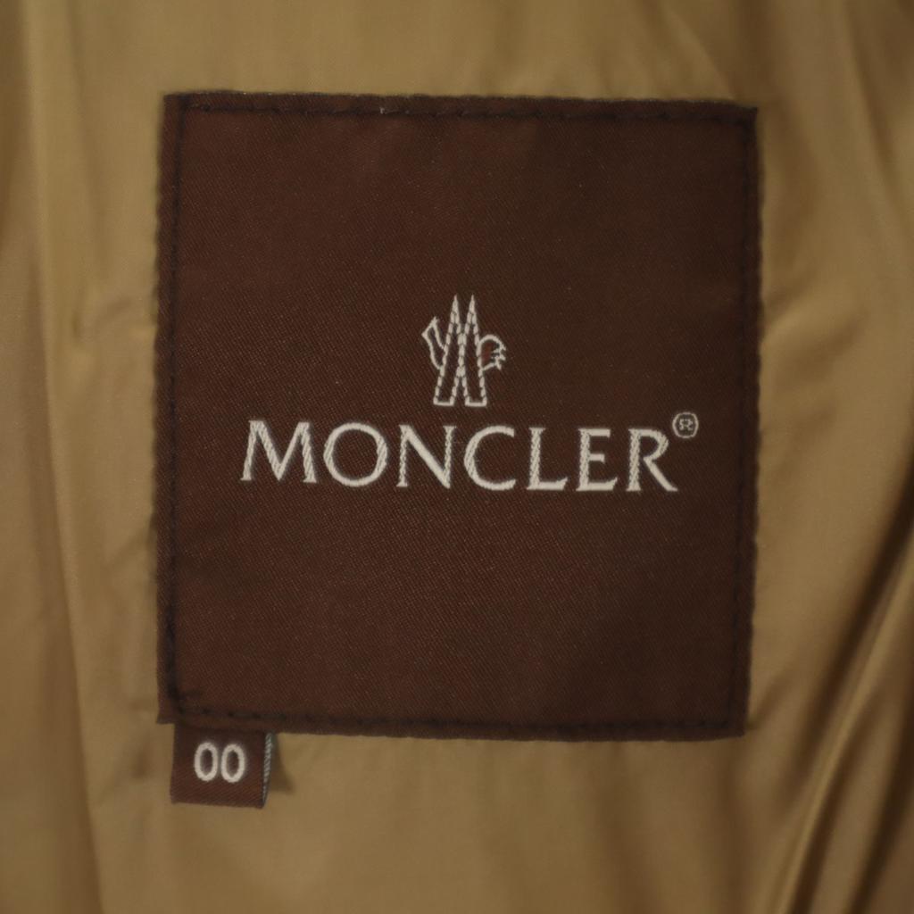 Moncler With Fur Down Jacket 0 0 Khaki Beige Women Used