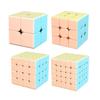 Macaron Magic Cube Magic 2x2 3x3 4x4 5x5 3D Puzzle Magic Cube Set Brain Training Educational Toy Macaron Style of Competition-only (Set 4)