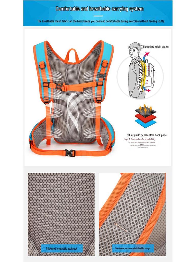 Multifunktionaler wasserdichter Outdoor-Rucksack für Radfahren, Wandern, Bergsteigen und Laufen.
