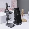 Desktop Mini Kung Fu Moai Phone Stand: Quirky Stone Statue for Office or Lazy Stand Use