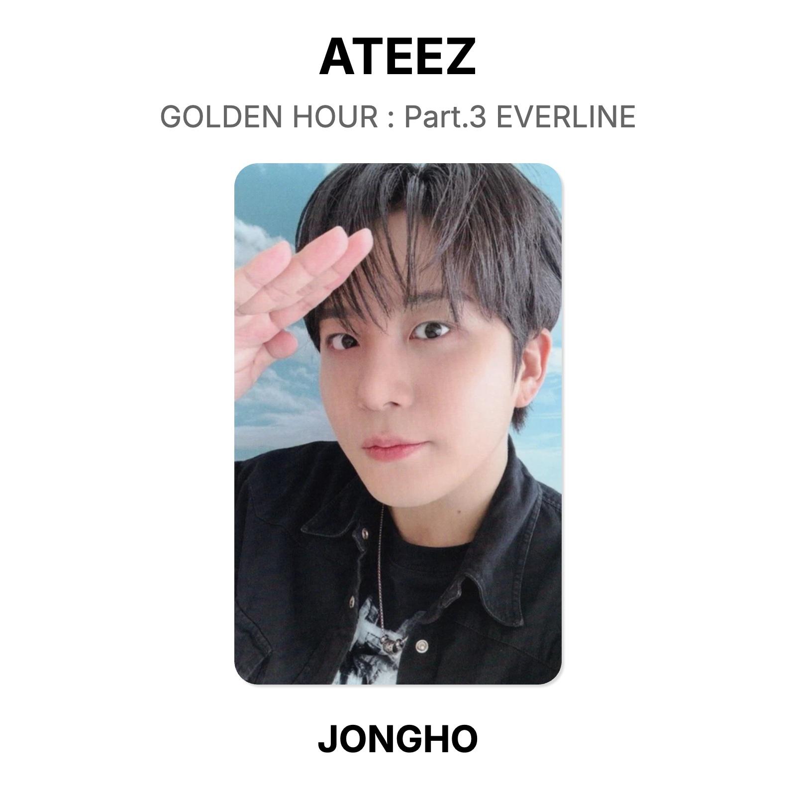 ATEEZ GOLDEN HOUR : Part.3 EVERLINE Official Photocard JONGHO