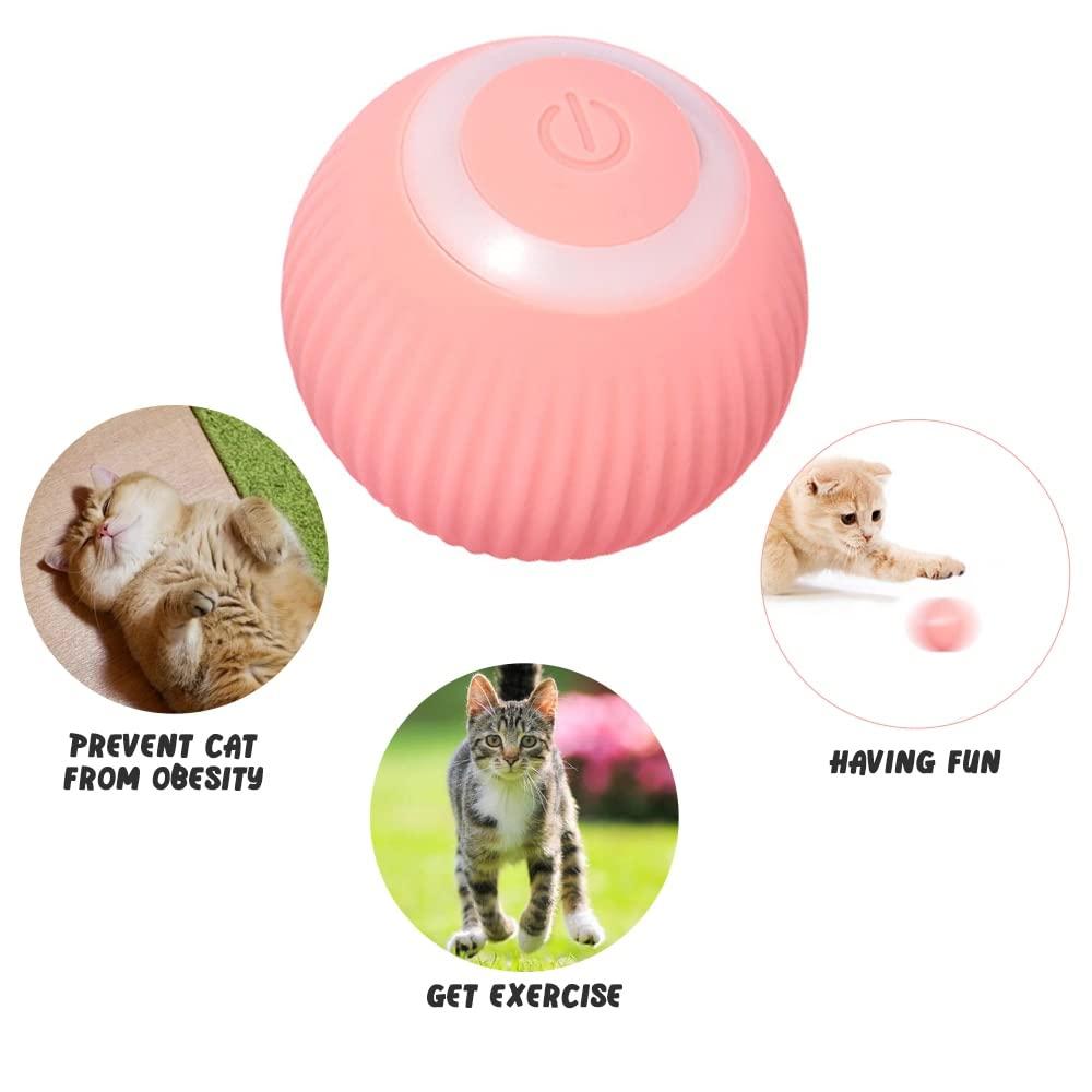 Smart Rolling Balls for Dogs Pet Interactive Dog Toys Movement Toy Electric Moving Chew Ball Squeaky Dog Toy Ball with Rope
