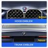 74mm 82mm Bonnet Hood Front Rear Trunk Emblem Logo Badge Sticker 50th Anniversary Edition for BMW E53 E90 E60 E93 E87 X3 F30 F20