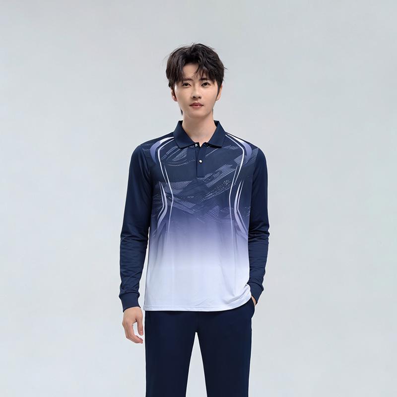 Unisex Long Sleeve Polo Sports Set - Spring/Autumn Team Uniform
