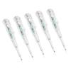 5 Pcs Electrical Tester Pen Multifunctional Bright LED Light Transparent Shell Inductive Voltage Tester Screwdriver