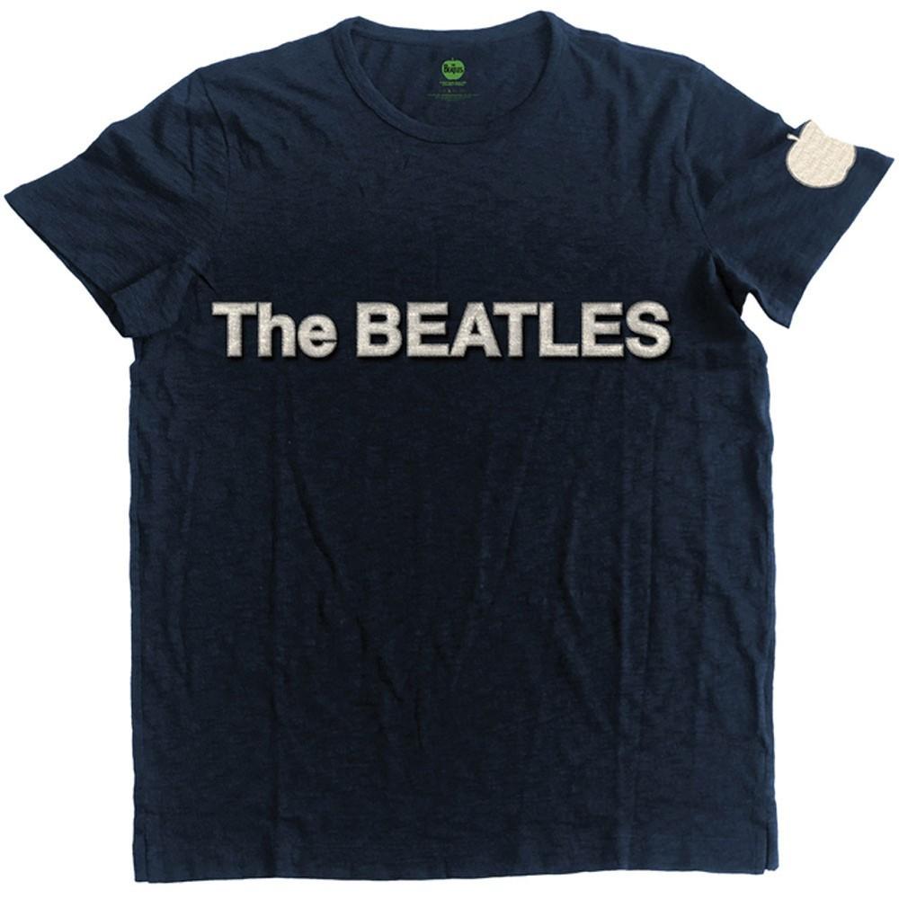 Beatles Logo & Apple Vintage T-shirt X-Large Navy Unisex T-Shirt S