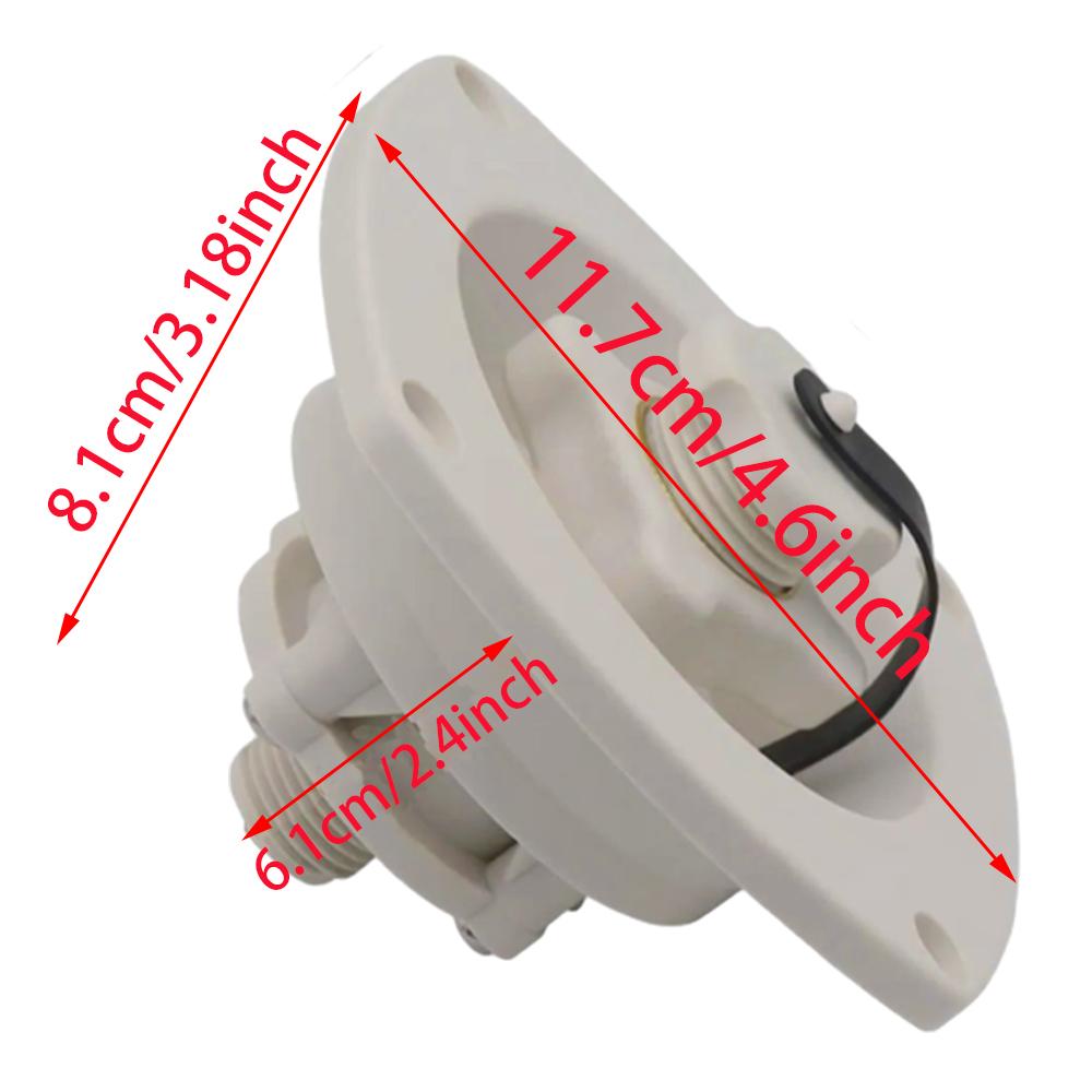 Water Inlet Filler Cap Equipment RV Water Inlet Fill Dish for Caravans Trailer RV Boat