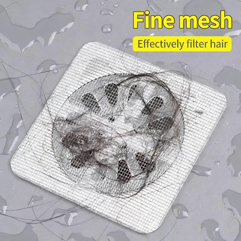 10/30Pcs Disposable Sticky Shower Drain Hair Catcher Mesh Strainer Filter Floor Sink Hair Stopper for Bathroom Kitchen Bathtub