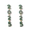 Aesthetic Happy New Year Earrings Rhinestone Crystal Party Earrings  Christmas