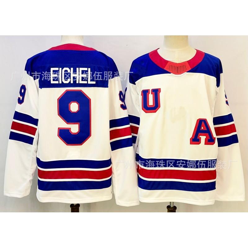 Ice Hockey Embroidered Long Sleeve Jersey Number 21 86 72 Unisex Winter Sports Team Wear