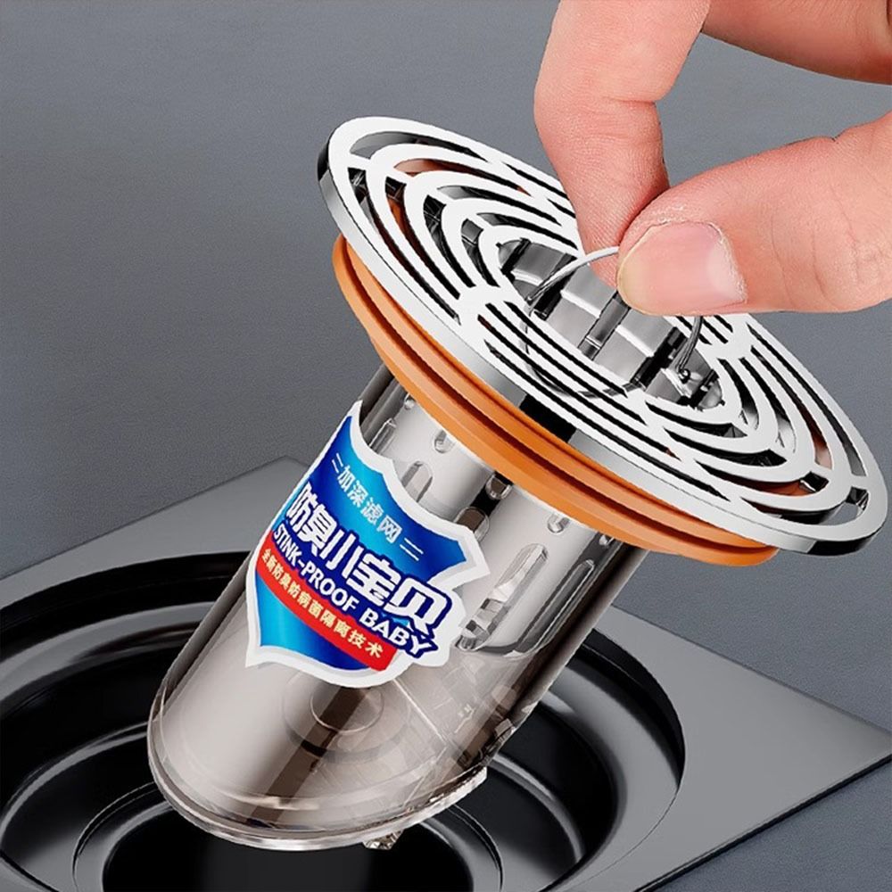 Odor and Insect Proof Sewer Shower Drain Anti-Clogging Drain Sink Strainer  Deodorant