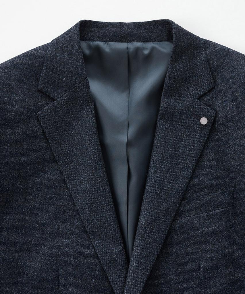 STCO Italy Reda 99% Wool Two-Tone Formal Jacket_Navy (Classic Fit)_Ssjud92Can