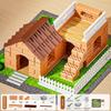 Multicolor Simulation Brick Houses Kit Plastic Assemble Toy  Educational Toy