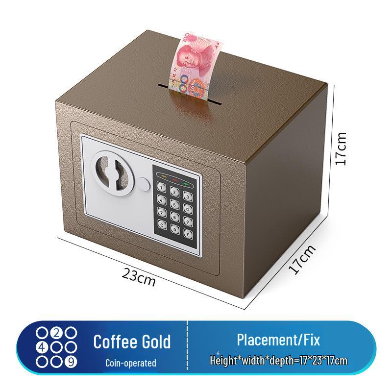 Cofre Eletrônico de Senha Montado na Parede - Caixa de Depósito Seguro para Crianças e Adultos, Presente de Aniversário Ideal