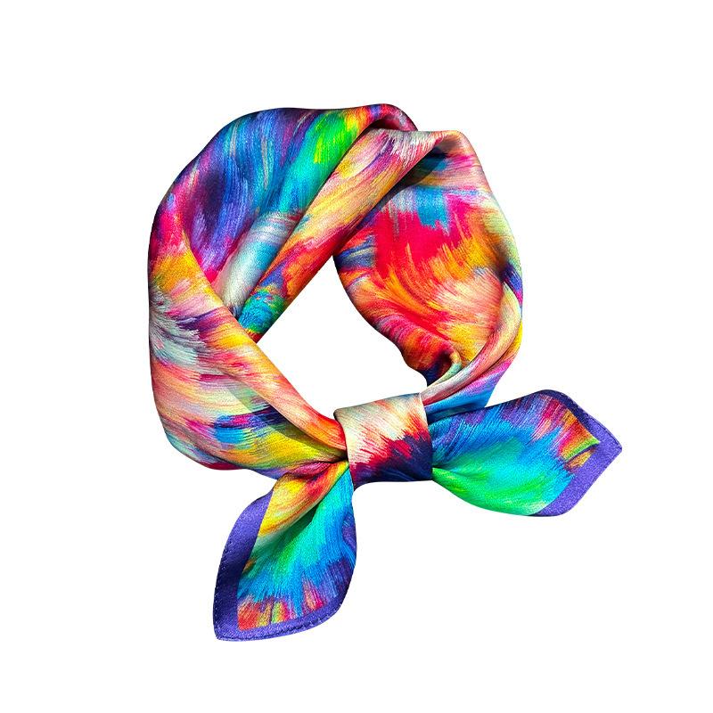 100% Natural Silk Square Scarf Women Neck Bandana Scarves Female Fashion High Quality Headkerchief Shawl Wrap Hijab