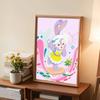 DIY Diamond Painting A Cute Little Rabbit Cross Stitch Kit Mosaic Art Diamond Painting Full Circle Diamond Home Decoration