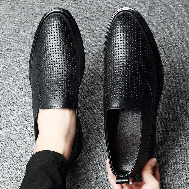 Men's Japanese Style Leather Sandals: Non-slip, Breathable, Soft Sole, Genuine Cowhide Casual Shoes
